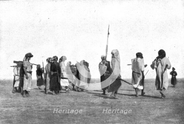 Distant Fronts, In Hejaz; Volunteers in the army of King Hussein', 1917. Creator: Unknown.