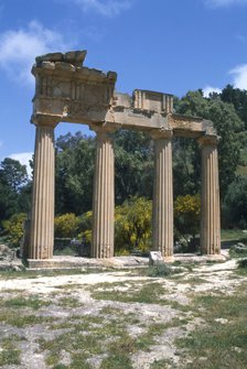Greek Propylaea, Cyrene, Libya.