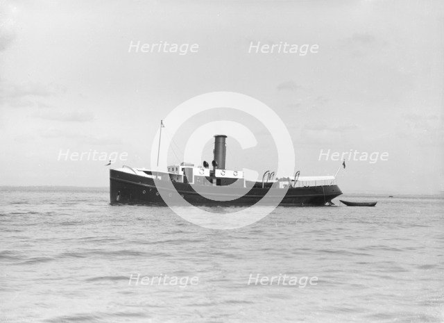 The steam boat 'Porthos', 1912. Creator: Kirk & Sons of Cowes.