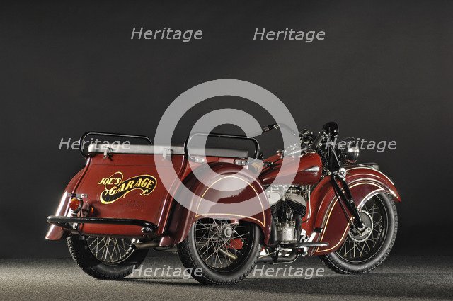 Indian despatch tow 3 wheeler 1940. Artist: Simon Clay.