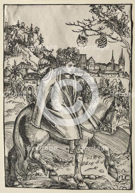 A Boy on Horseback, 1506. Creator: Lucas Cranach (German, 1472-1553).