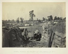 Rebel Works in Front of Atlanta, GA, No. 3, 1864. Creator: George N. Barnard.