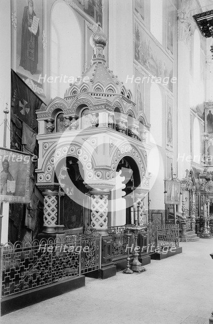 Minin's Tomb in the Saviour Cathedral in the Nizhny Novgorod Kremlin, Russia, 1896.  Artist: Maxim Dmitriev