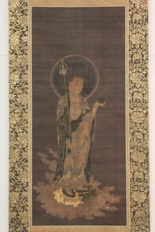 Jizo Bosatsu in Welcoming Descent (Jizo bosatsu raigo), 14th century. Creator: Unknown.