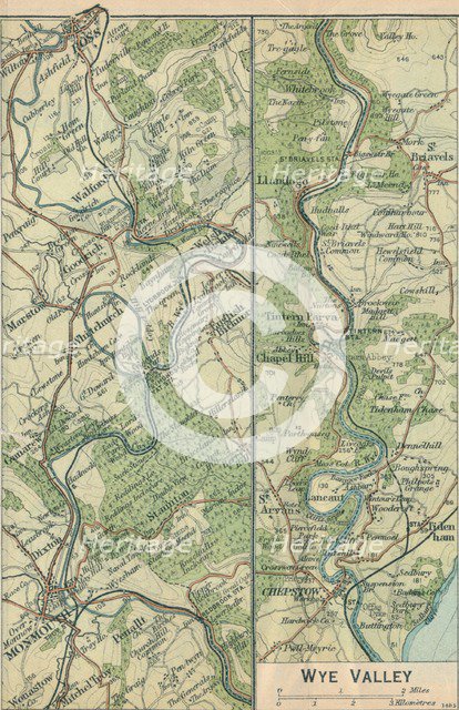 'Wye Valley', c20th Century. Artist: John Bartholomew.