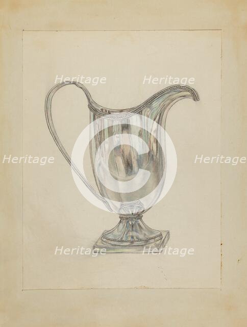 Silver Pitcher, c. 1936. Creator: Frank Fumagalli.