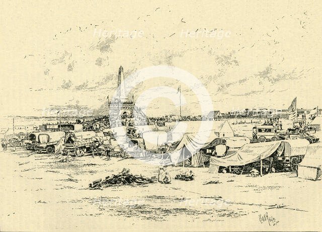 'Meeting of Boers at Paardekraal Held Every Years in Celebration of the Regaining of..., c1900. Creator: Will B. Robinson.