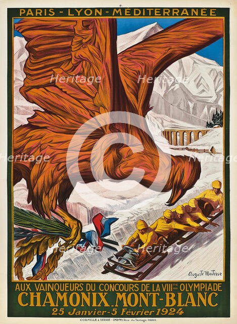 1924 Winter Olympics, Chamonix, 1924. Creator: Matisse, Auguste (1866-1931).