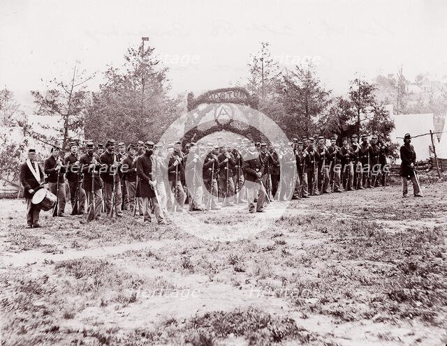 Co. A, 30th Pennsylvania Infantry, Camp Mott Hooton, 1861-65. Creator: Unknown.