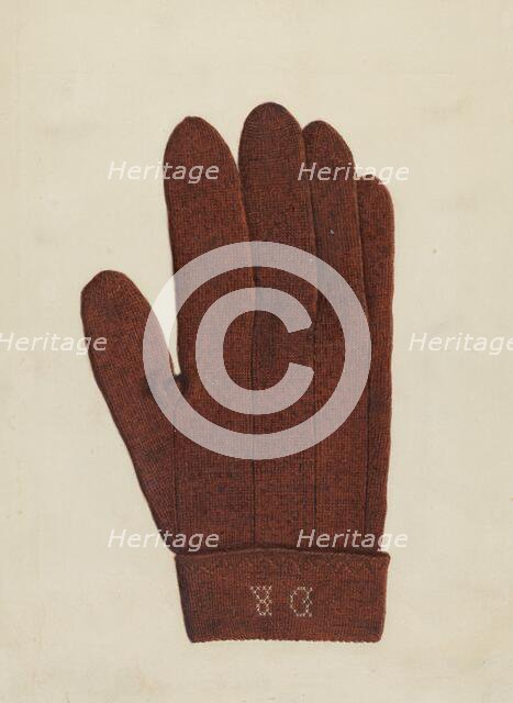 Shaker Glove, 1935/1942. Creator: Elizabeth Moutal.