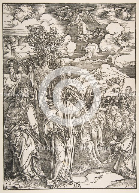 Angels Restraining the Four Winds.n.d. Creator: Albrecht Durer.