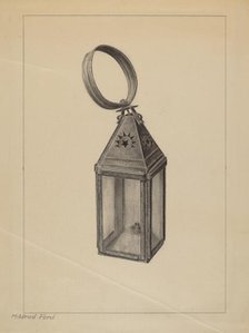 Lantern, c. 1937. Creator: Mildred Ford.