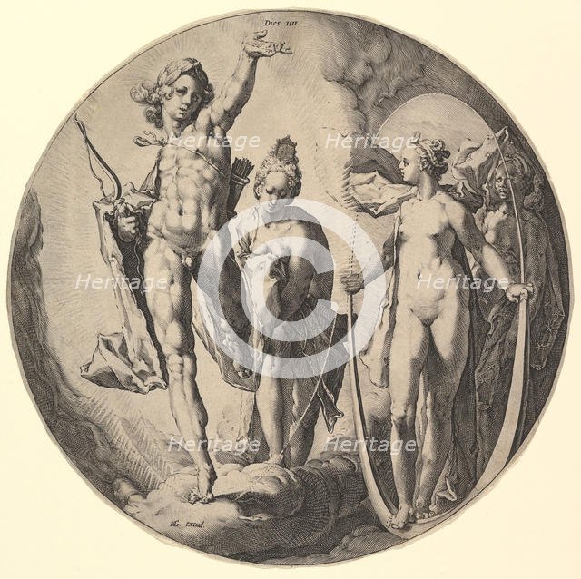 The Fourth Day (Dies IV), from the series The Creation of the World, ca. 1596. Creator: Jan Muller.