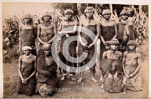 South Africa: a group of African women witch doctors, between 1800 and 1899. Creator: Unknown.
