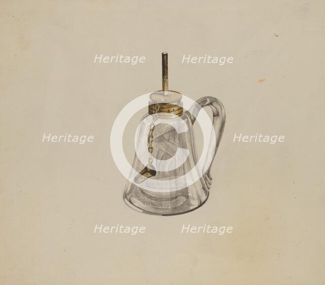 Camphene Lamp, 1935/1942. Creator: Don Pingatore.