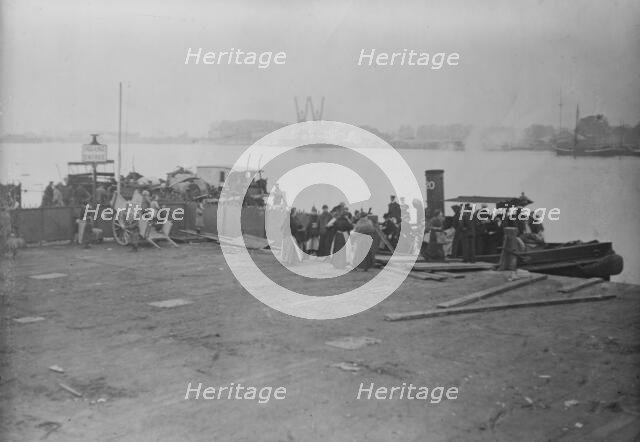 Refugees arrive at Antwerp, between c1915 and 1918. Creator: Bain News Service.