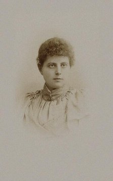 Portrait of the writer Clara Nast (1866-1940), 1890. Creator: Photo studio R. Minzloff, Tilsit  .