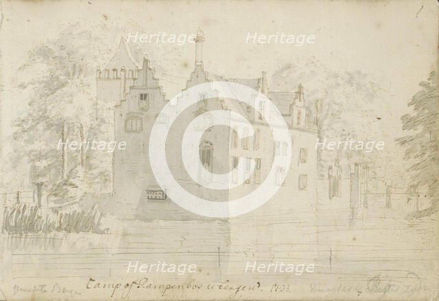 House in Rampenbosch Castle in Bergen, 1723. Creator: Abraham Meyling.
