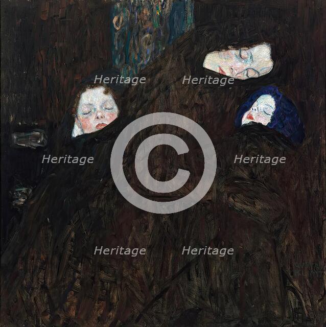 Mother with two children (family), 1909/1910. Creator: Gustav Klimt.