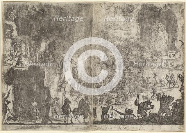 The Temptation of Saint Anthony [first version], c. 1617. Creator: Jacques Callot.