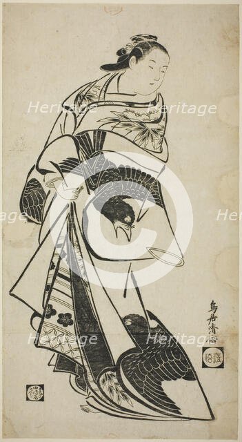 Standing Figure of a Woman, c. 1715. Creator: Torii Kiyomasu I.