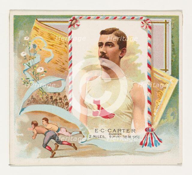 E.C. Carter, Runner, from World's Champions, Second Series (N43) for Allen & Ginter Cigare..., 1888. Creator: Allen & Ginter.