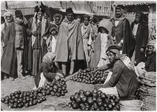 Fruit market in Baghdad, Iraq, 1925. Artist: A Kerim