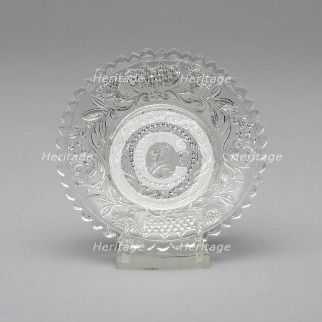 Cup plate, c. 1844. Creator: Unknown.