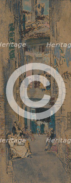 'Bead Stringers, Venice', c1904. Artist: Thomas Robert Way.