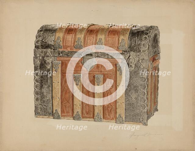 Trunk, c. 1940. Creator: Georgine E. Mason.