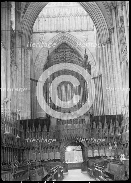 York Minster, Minster Yard, York, 1942. Creator: George Bernard Wood.