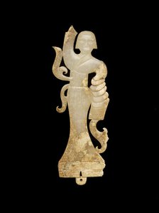Pendant in the form of a female dancer, Eastern Zhou dynasty, 475-221 BCE. Creator: Unknown.