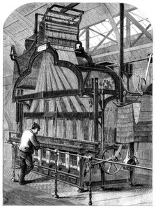 The International Exhibition: Swiss jacquard-loom for weaving ribbons..., 1862. Creator: Unknown.