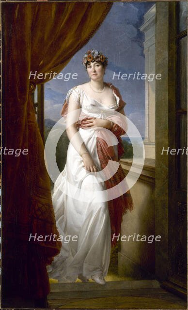 Portrait de Theresia Cabarrus (1773-1835), épouse Tallien, puis princesse de Caraman-Chimay, c1805. Creator: Francois Pascal Simon Gerard.