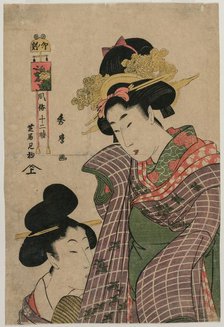 Going to the Kabuki Theater in the Hour of the Hare..., c. late 19th century. Creator: Kitagawa Hidemaro (Japanese).