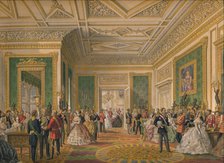 'The Signing of the Marriage Attestation Deed', 1863.  Artist: Robert Dudley.
