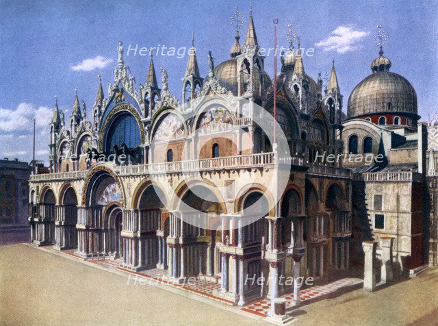 St Mark's Basilica, Venice, Italy, 1926. Artist: Unknown