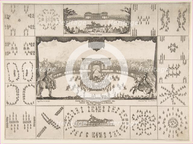 Carousel in Florence for the Marriage of The Grand Duke Ferdinand II, 1637. Creator: Stefano della Bella.