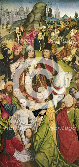 Saint Veronica and a Group of Knights. Artist: Baegert, Derick (ca 1440-after 1502)