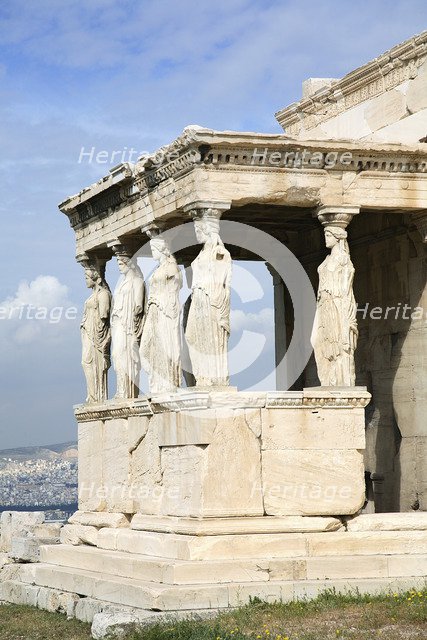 The Erechtheion, The Acropolis, Athens, Greece. Artist: Samuel Magal