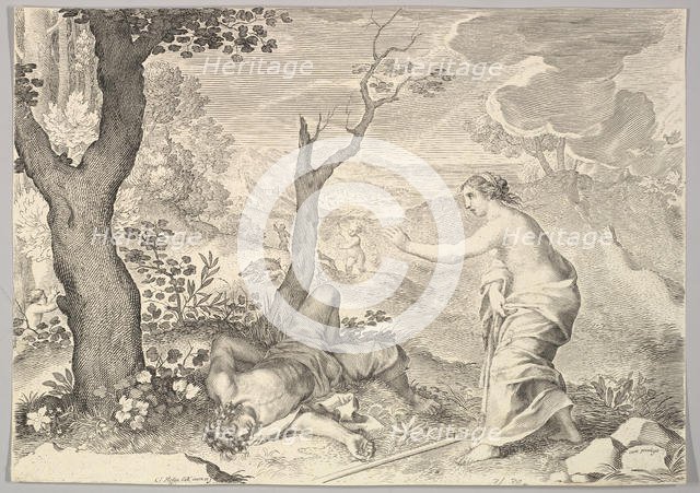 Death of Adonis. Creator: Claude Mellan.