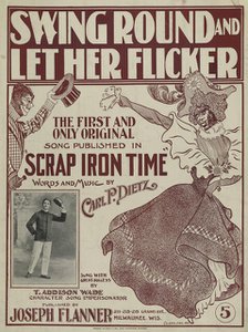 'Swing 'round and let her flicker', 1899. Creator: Unknown.
