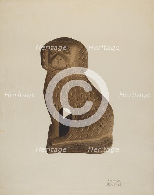 Door Stop, c. 1939. Creator: Richard Barnett.