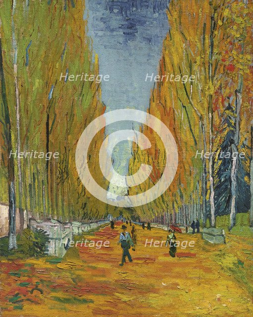 L'Allée des Alyscamps, 1888. Artist: Gogh, Vincent, van (1853-1890)
