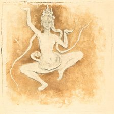 Danseuse Cobodgienne (Cambodian Dancer), 1897. Creator: Pierre Roche.
