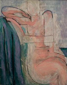 Nu rose assis (Seated Pink Nude), 1935-1936. Creator: Matisse, Henri (1869-1954)