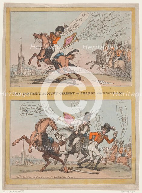 The Captains Account Current of Charge and Discharge, February 3, 1807., February 3, 1807. Creator: Thomas Rowlandson.