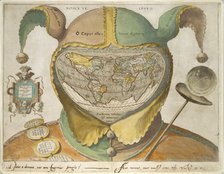 Fool’s Cap World Map, c1590. Artist: Unknown.