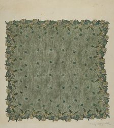 Evening Handkerchief, 1935/1942. Creator: Mary Fitzgerald.