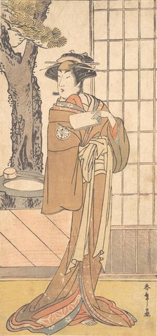 The Actor Segawa Kikunojo Third as an Oiran, ca. 1780. Creator: Shunsho.